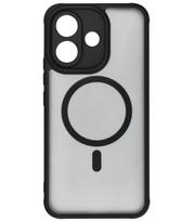 Matinis juodas / skaidrus dėklas Xiaomi Redmi Note 17 Pro 5G telefonui "Full Matte Mag Cover"