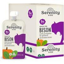 Serenity Kids, Žole šertų bizonų su kabocha moliūgų ir špinatų pašaru, nuo 6 mėnesių, 6 pakeliai po 99 g