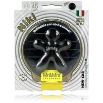 Mr&Mrs Fragrance Niki Big Titanium Chrome New Car automobilio kvapas, 1 vnt.