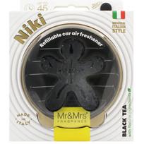 Mr&Mrs Fragrance Niki Leather Car Air Freshener Black Tea automobilio kvapas, 1 vnt.
