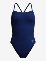 Speedo - Female Solid V-Back 2.0 - Sportinis maudymosi kostiumėlis - Tamsiai mėlyna