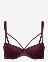 Hunkemöller - Isadora Pd - Paminkštinta liemenėlė - Burgundiška splava