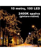 Profesionali AdamLights smulkių lempučių lauko girlianda - 2400K | IP67, 100 LED, 10 m.