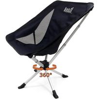 Basicnature kelionės kėdė Relax 360 R591524, 150 kg, 360° pasukama, teleskopinis aliuminio rėmas, kompaktiškas pakavimo dydis