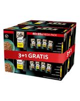 SHEBA Selection Select Slices paukštienos skonių gabalėliai padaže, paketėliai 4 x 40 x 85 g su: antiena, vištiena, paukštiena, antiena ir kalakutiena, suaugusioms katėms, 3+1 GRATIS.