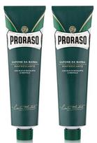 Skutimosi kremas Proraso Green, 2 vnt., 150 ml.