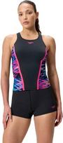 Speedo hyperboom tankini anthracite/pink l - uk36