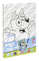 Bluey Happy number painting set