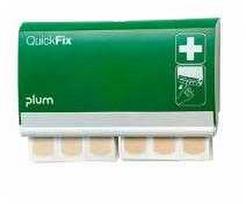 Pleistrų dozatorius QuickFix Elastic 90 vnt. plastikinis su lentyna/elastiniai pleistrai žali (1 vnt.)