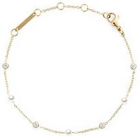 Daniel Wellington Auksuota apyrankė su Swarovski perlais Pearl DW00401952