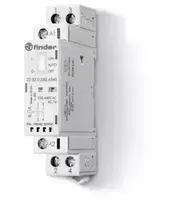 FINDER 22.32.0.024.4440 Modulinis kontaktinius 2R 25A 24V AC/DC, funkcija Auto-On-Off, suveikimo indikatorius + LED, 17,5mm 22.32.0.024.4440