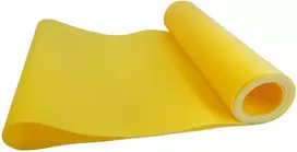 Kubisport Gimnastikos pasipriešinimo guminė juosta Fitness geltona 0,45 mm 120 cm (Kub_05-D02/1K)