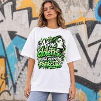 Oversized premium UNISEX marškinėliai "Aš ne doleris, kad visiems patikčiau"
