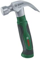 Bosch Claw Hammer 225 g (hard carbon steel V-shaped claw puller Softgrip handle low vibration)