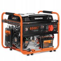 Elektros generatorius DAEWOO GDA 7500E-3, 6,5 kW, 400 V, elektrinis starteris