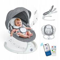 Kūdikio gultukas-supynės NICEKIDS, elektrinis, su Bluetooth nuotolinio valdymo pultu