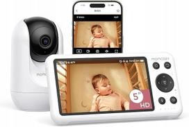Vaizdo kūdikio stebėjimo monitorius Momcozy BM04 su 5" ekranu ir WiFi kamera