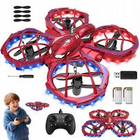 Mini dronas SPIDER su LED, valdomas nuotoliniu pultu