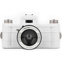 Analoginis fotoaparatas Lomography Sprocket Rocket, baltas (Coconut)
