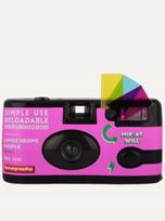 Daugkartinio naudojimo fotoaparatas su LomoChrome Purple juostele LOMOGRAPHY
