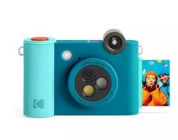 Momentinis fotoaparatas Kodak Smile+ 10 MP su ZINK spauda ir „Bluetooth“, mėlynas