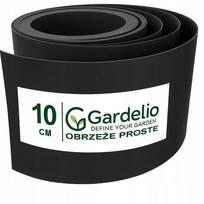PVC vejos bortelis Gardelio, juodas, lankstus, 10 cm x 10 m