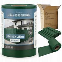 Tvoros juosta žalia 19x35 su UV apsauga, 25 spaustukai