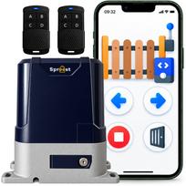 Automatinė stumdomų vartų pavara su nuotolinio valdymo pultu ir WiFi programėle