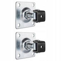 Reguliuojamos vartų vyriai M16, 80x80 mm, suvirinimui
