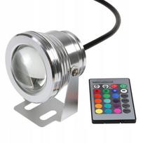LED šviestuvas, RGB, 12V, IP67, atsparus vandeniui, tinka tvenkiniams ir baseinams, maitinimas 230V