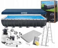 Lauko baseinas INTEX Ultra XTR su pompa, 732x366x132 cm