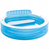 Pripučiamas baseinas su sėdima vieta INTEX 57190, 224x216x76 cm