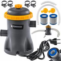 Vandens filtro pompa Powermat, 1250 l/h, 16 W, 32 mm jungtis, IPX8, PM-PFDB-16T