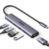UGREEN Revodok USB-C hub, 5Gbps, 4K HDMI, PD 100W, 3x USB-A