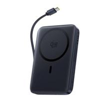LiPo išorinis akumuliatorius (PowerBank) 10000mAh 45W su įmontuotu kabeliu bevieliu Qi2.2 krovikliu (25W), Suderinamas su Magsafe PicoGo AM61  BASEUS