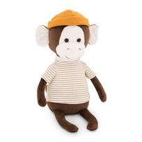 Minkštas žaislas beždžionėlė Charlie su oranžine kepure, 25 cm