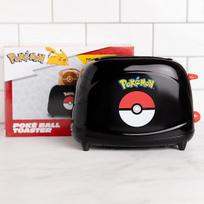 Skrudintuvas Uncanny Brands „Pokémon“ Poké Ball skrudintuvas; 2 lizdai; 850 W; reguliuojami apkepinimo nustatymai