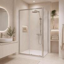 Dušo kabina CITY Asti chrome DW 100x90