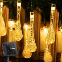 Saulės energijos LED girlianda Leduokliai 50 LED, 7.5 m, šiltai balta, balta/šiltai balta