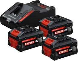 Pradžios rinkinys ekspertui - X3 baterija - 18V - 8ah - Įkroviklis EXAL - 18V - 160 - BOSCH - 0615V0005R