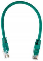 Lan kabel Utp kat. 5e 0,5m Patchcord Rj45, žalias