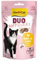 Skanėstas katėms Gimcat Duo Soft, vištiena/kepenėlės, 0.05 kg