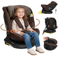 Lionelo Bastiaan Plus i-Size Beige Chocolate automobilinė kėdutė 40–150 cm, 360° pasukama, ISOFIX, Top Tether