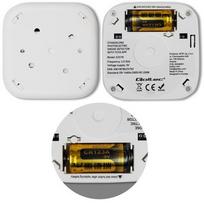 Qoltec 52579 Belaidis dūmų detektorius su baterija | Tuya | Wi-Fi | jutiklio tarnavimo laikas 10 metų | signalizacija 85dB | LED