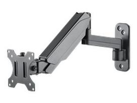 MANHATTAN Universal Gas Spring Monitor Wall Mount Single Gas-Spring Jointed Arm Supports One 17-32i TV or Monitor up to 8kg 17.64lbs