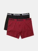 Sinsay - Medvilninės bokserio kelnaitės su užrašu Bench 2 pack - juoda