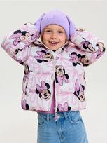 Sinsay - Siūta puffer striukė su kapišonu Minnie Mouse - kreminė