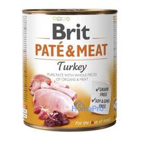 BRIT Paté & Meat with Turkey - wet dog food - 800g