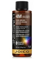Joico skysti pusiau ilgalaikiai plaukų dažai tonavimui Joico LumiShine Demi Liquid 4M, 60ml