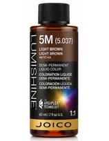 Joico skysti pusiau ilgalaikiai plaukų dažai tonavimui Joico LumiShine Demi Liquid 5M, 60ml